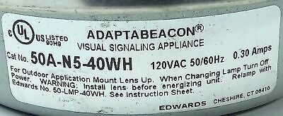 Edwards 50A-N5-40WH ADAPTABEACON® 120 V AC 0.30 A Beacon Light