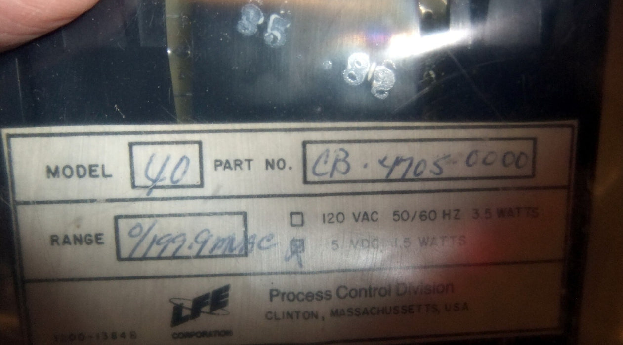 LFE CB-4705-0000 Digital Panel Meter