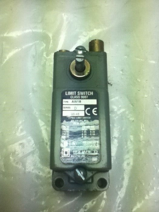 Square D 9007-AW18 Series D Limit Switch