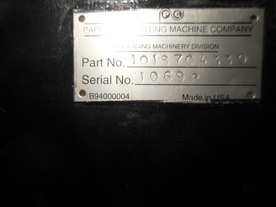 1 PAPER CONVERTING MACHINE COMPANY 10187C4339 GEAR HEAD
