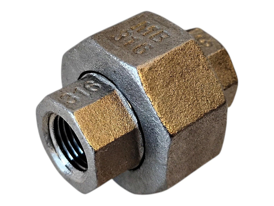 Merit Brass K687-02 1/8" FNPT 316 Stainless Steel Pipe Union