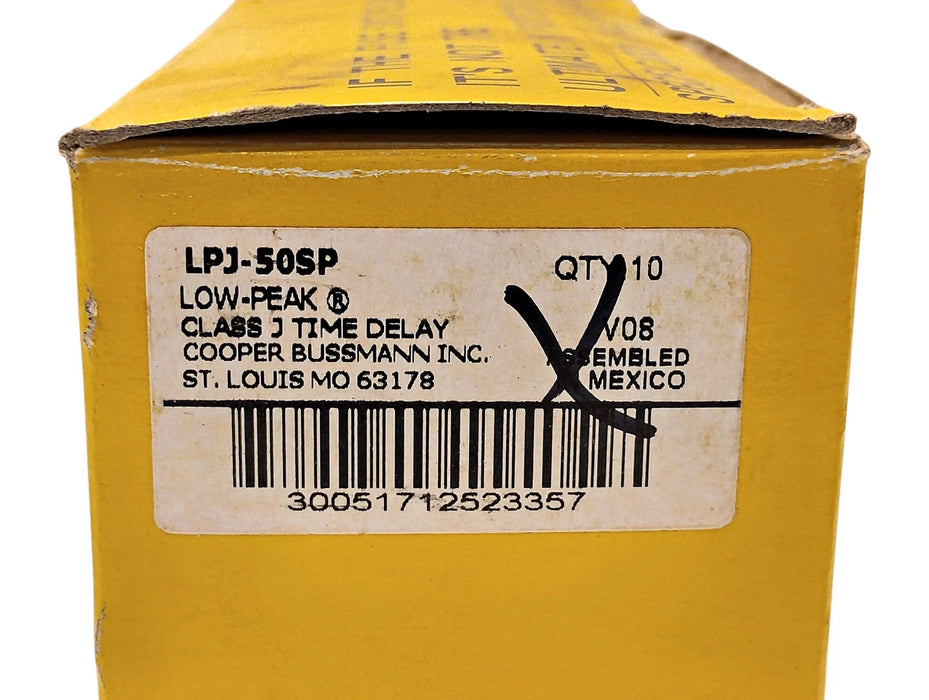 Bussmann LPJ-50SP 600VAC/300VDC 50 A Current-Limiting Time-Delay Fuses