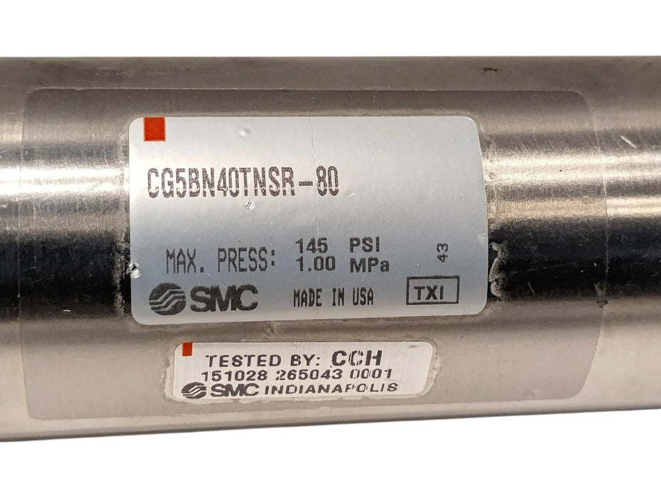 SMC CG5BN40TNSR-80 145 psi Double-Acting Single-Rod Cylinder