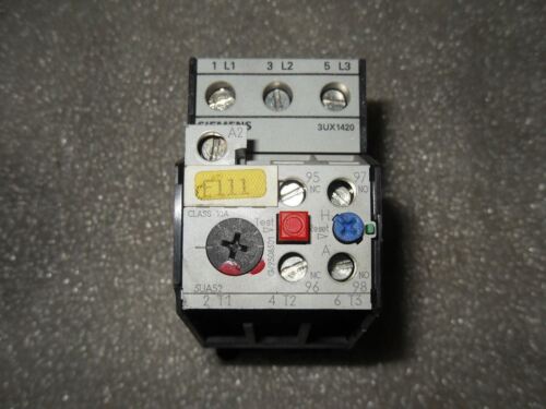 1 Siemens 3UA52 00-0J OVERLOAD RELAY