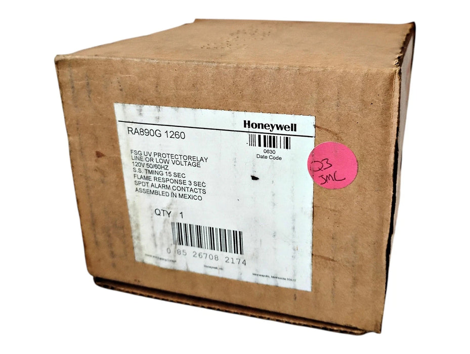 Honeywell RA890G-1260 PROTECTORELAY 120V AC 15 Sec/3 Sec Flame Safety Controller