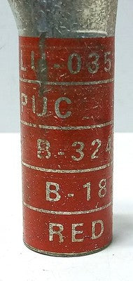 Teledyne BBLU-035 PUC B-324 B-18 Tin-Plated Copper Compression Lug