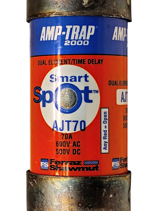 Ferraz Shawmut AJT70 SmartSpot 600 V AC 70 A Current-Limiting Time-Delay Fuse