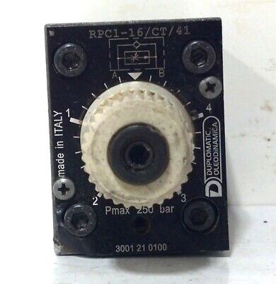 Duplomatic RPC1-16/CT/41 Pressure & Temperature Compensated Flow Control Valve