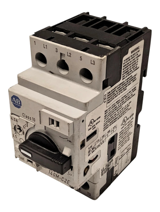 Allen-Bradley 140M-C2E-B40 690 V 2.5-4 A Circuit Breaker w/ Motor Protection