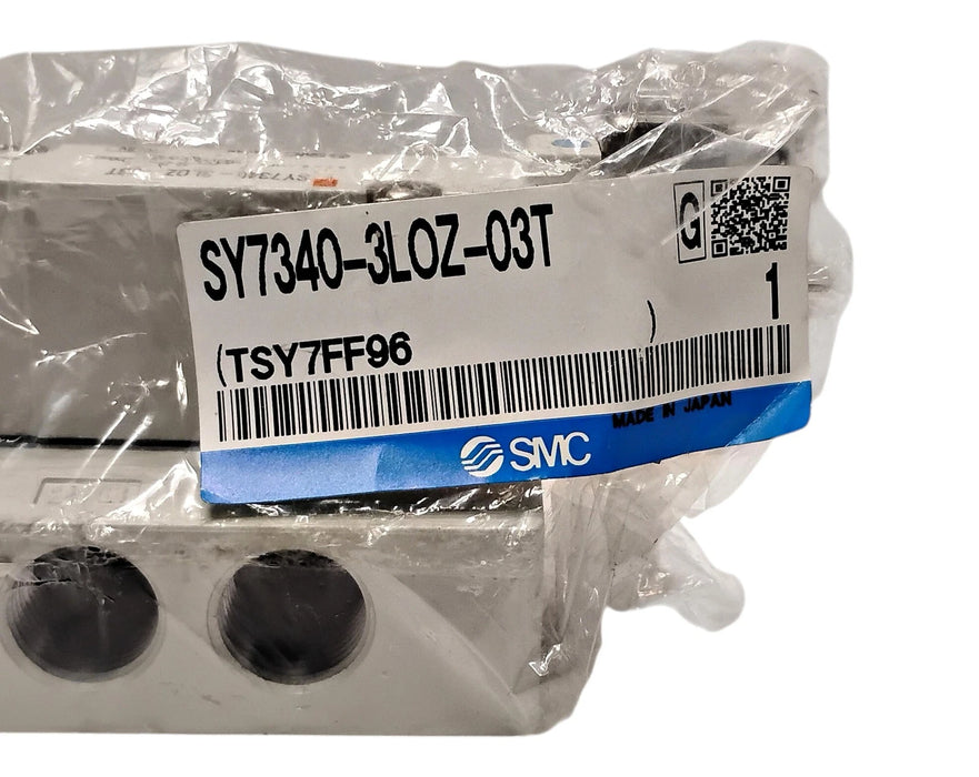 SMC SY7340-3LOZ-03T 0.1 - 0.7 MPa 3/8 NPTF Solenoid Valve w/ 110 VAC Coil