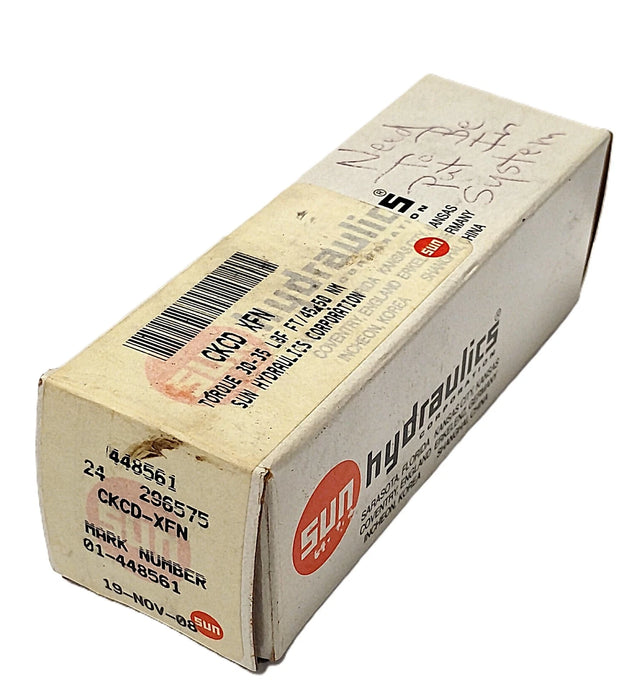 Sun Hydraulics CKCDXFN CKCD-XFN Hydraulic Pilot-To-Open Check Valve