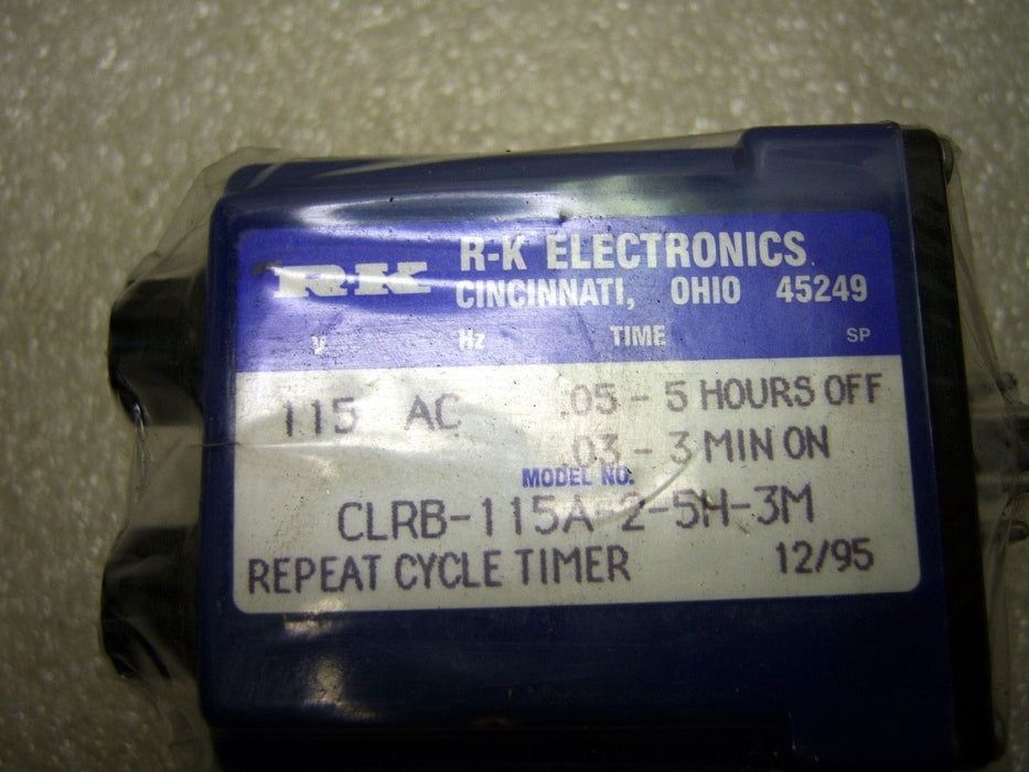 1 Rk Electronics Clrb-115A-2-5H-3M Timer