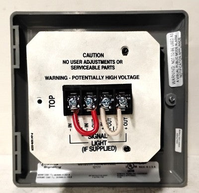 Edwards Signaling 868STRR-N5 120 V Indoor / Outdoor Electronic Horn / Strobe