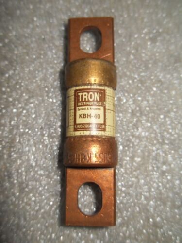 1 LOT OF 3 NEW Bussmann TRON KBH-40 500VAC RECTIFIER FUSES
