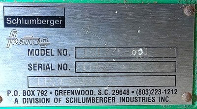 Schlumberger 101775-001 110 V AC Flow Meter