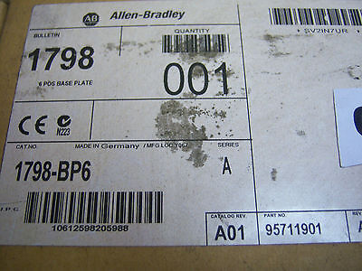 Allen-Bradley 6 Position Base Plate 1798-BP6