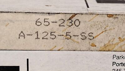 Parker Porter Model 65 A-125-5 SS Glass Purgemeter Variable Area Flowmeter