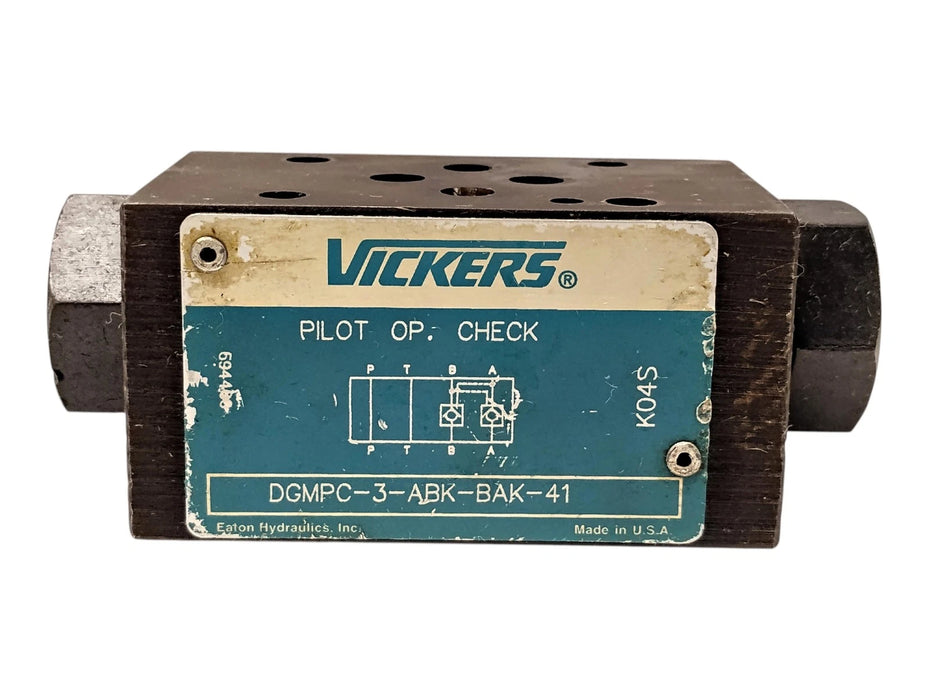 Vickers DGMPC-3-ABK-BAK-41 315 bar Pilot Operated Hydraulic Double Check Valve