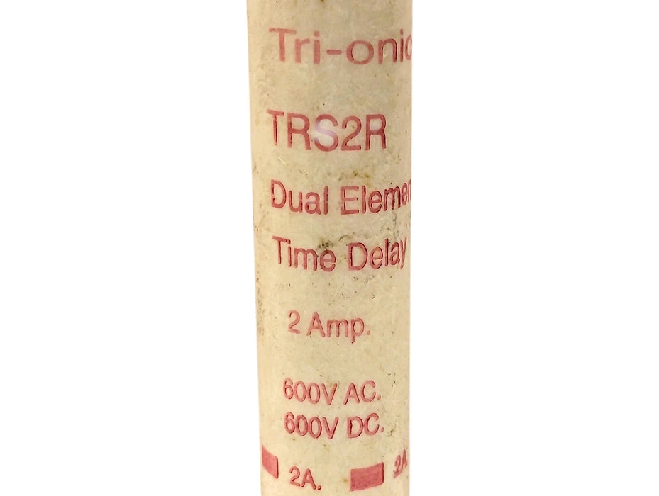 Gould Shawmut TRS2R 600 V AC/DC 2 A Class RK5 Current-Limiting Time-Delay Fuse