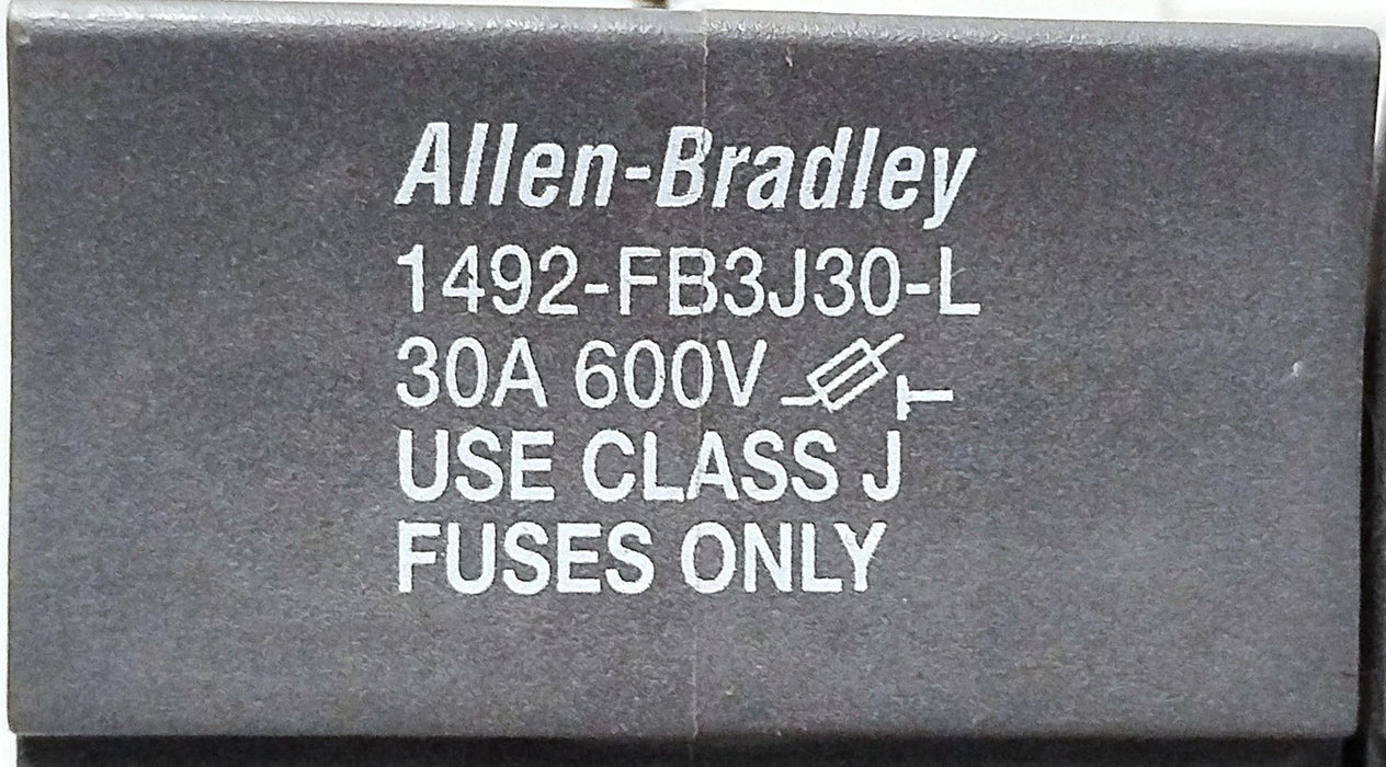 Allen-Bradley 1492-FB3J30-L 600 V 30 A 3-Pole Fuse Holder w/ Indicator Lights
