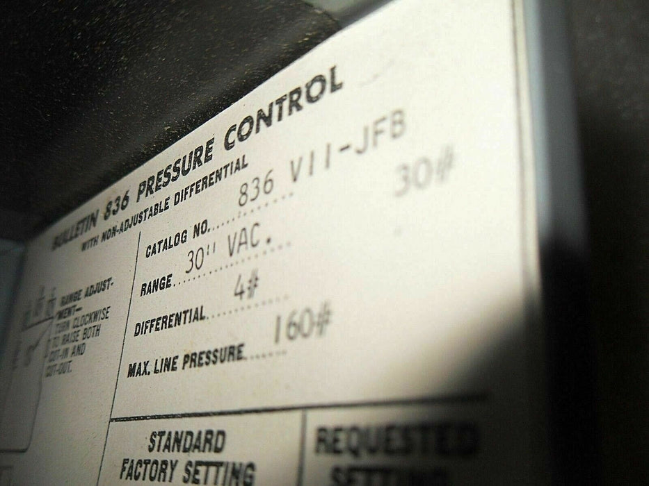 Allen-Bradley 836-V11-JFBS Pressure Control