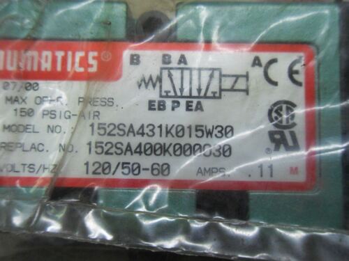 1 Numatics 152SA431K015W30 VALVE