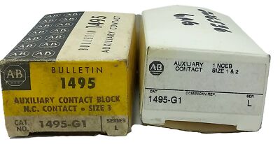 Allen-Bradley 1495-G1 600 V AC 1NC Size 1 Auxiliary Contact for Contactor