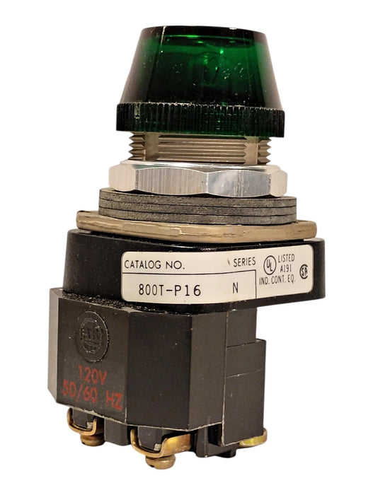 Allen-Bradley 800T-P16G 120 V AC Green Incandescent Pilot Light
