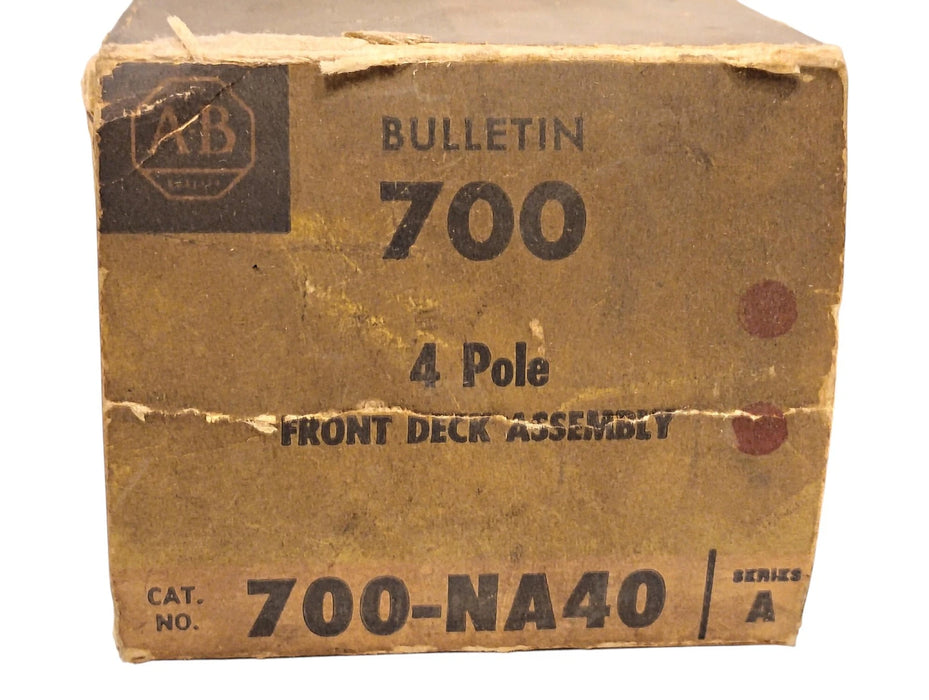 Allen-Bradley 700-NA40 4-Pole Front Deck for Type N Industrial Relays