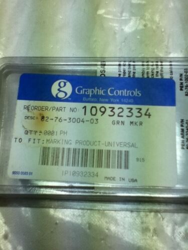 GRAPHIC CONTROLS 82-76-3004-03 GREEN MARKING PRODUCTS