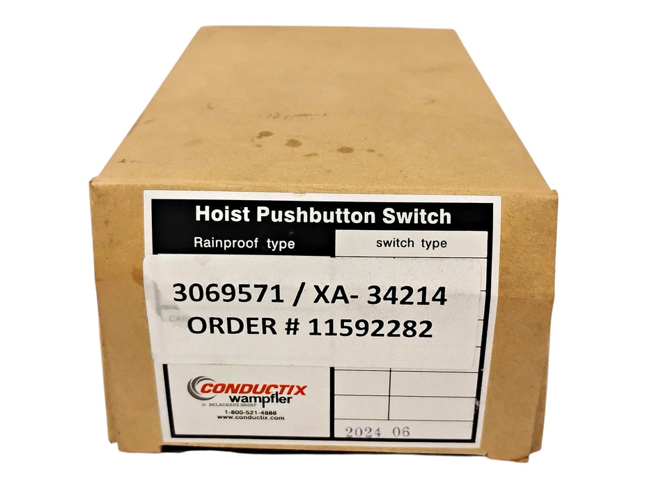 Conductix Wampfler XA-34214 3069571 Series 80 2 Button Speed Control Pendant