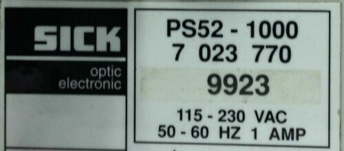 Sick PS52-1000 Power Supply