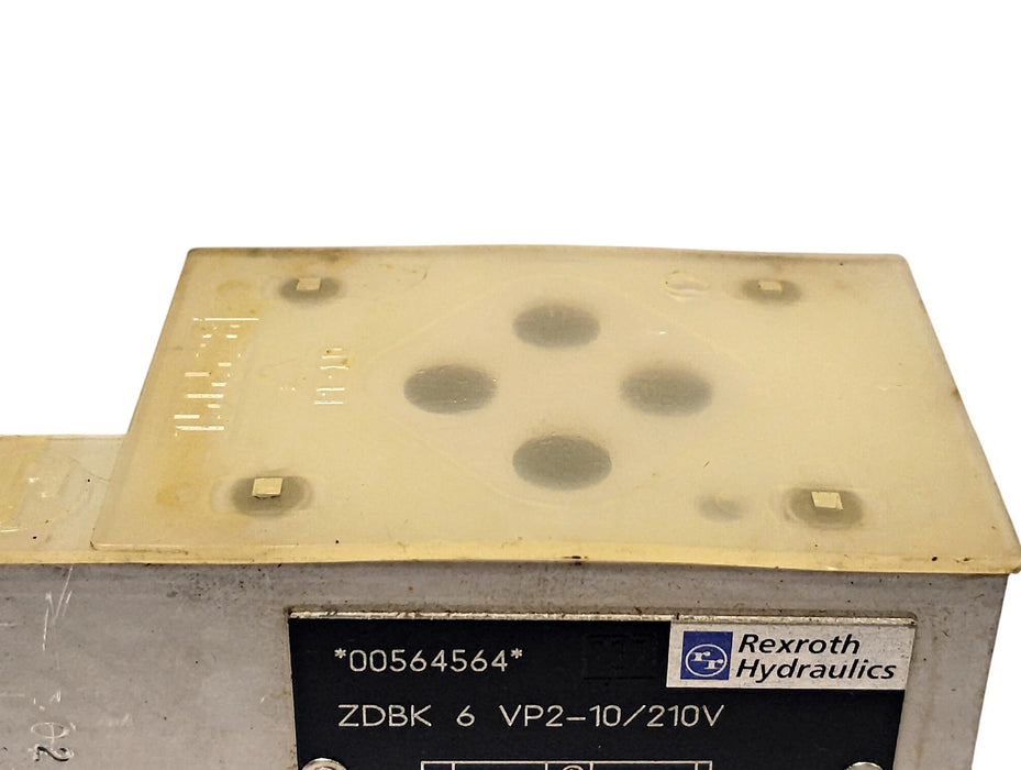 Rexroth ZDBK-6-VP2-10/210V Hydraulic Pressure Relief Valve
