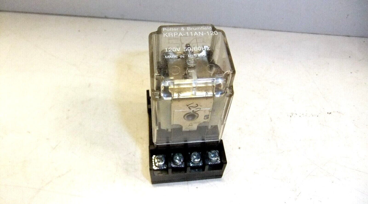 Potter & Brumfield Relay and Base KRPA-11AN-120
