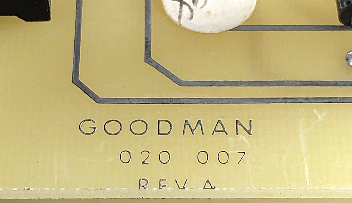 Goodman 020-007 Rev A HVAC Printed Circuit Board