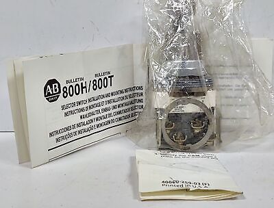 Allen-Bradley 800T-J44A Selector Switch with Standard Key D018