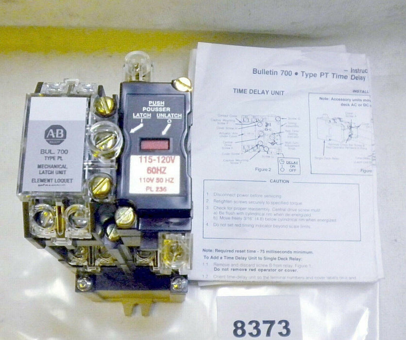 Allen-Bradley AC Relay w/ Mechanical Latch 700-PL600A1