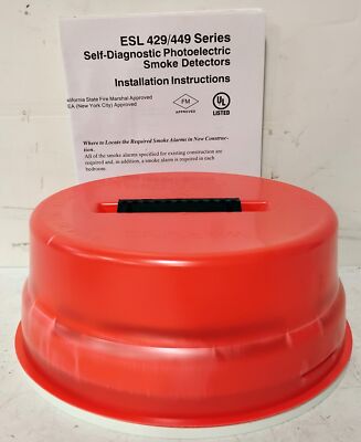 GE ESL 429CRT 12-24 V DC 2-Wire Self-Diagnostic Photoelectric Smoke Detector