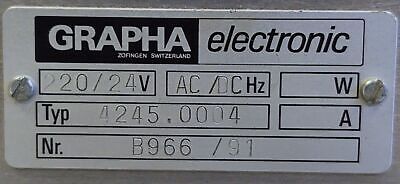 Grapha Electronic 4245.0004 M√ºller Martini Controller
