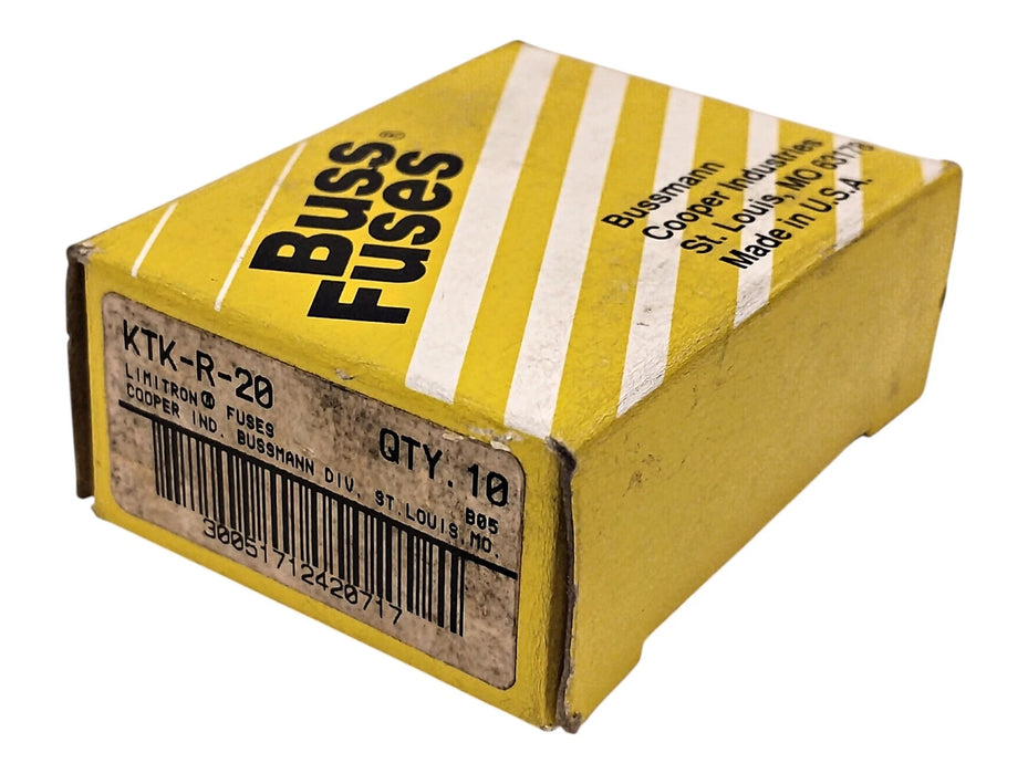 Bussmann KTK-R-20 600 V AC 20 A Current-Limiting Fast-Acting Fuses