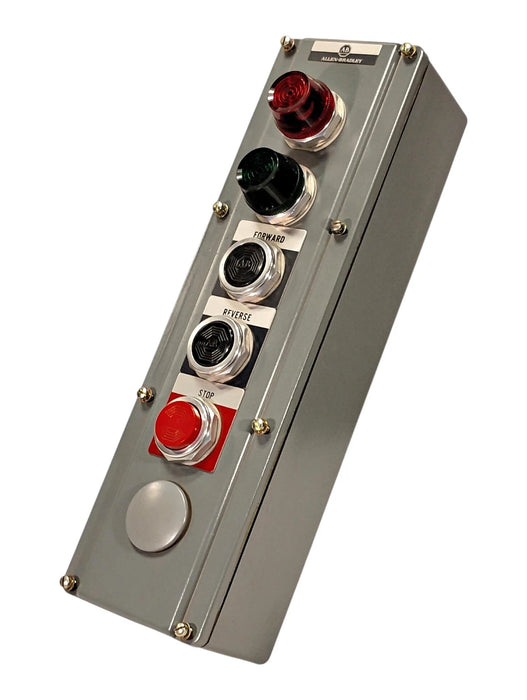 800T-3TA2R 600 V AC 10 A Pushbutton Station w/ 3 Pushbuttons and 2 Pilot Lights