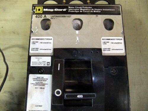 Square D 400A Circuit Breaker LAP3640032MV1027