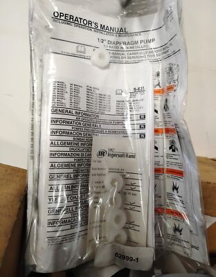 Ingersoll Rand 66605K-444 1/2 in ARO Air-Operated Double-Diaphragm AODD Pump