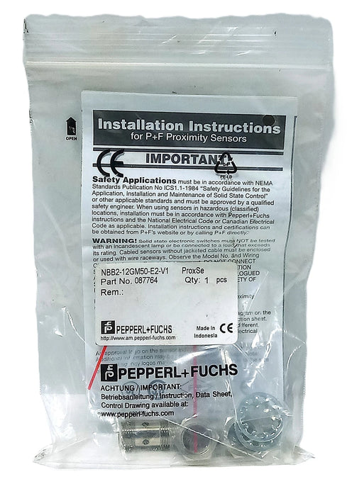 Pepperl Fuchs NBB2-12GM50-E2-V1 10-30 V DC Inductive Proximity Sensor