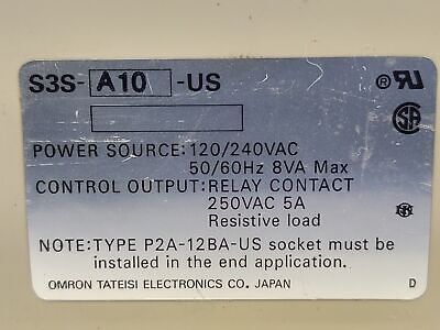 Omron S3S-A10-US PLC Controller