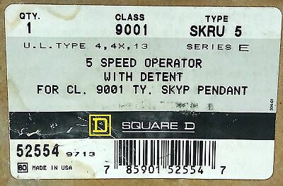 Square D 9001-SKRU-5 600 V 10 A Interlocked Pushbuttons for 9001-SKYP Pendant