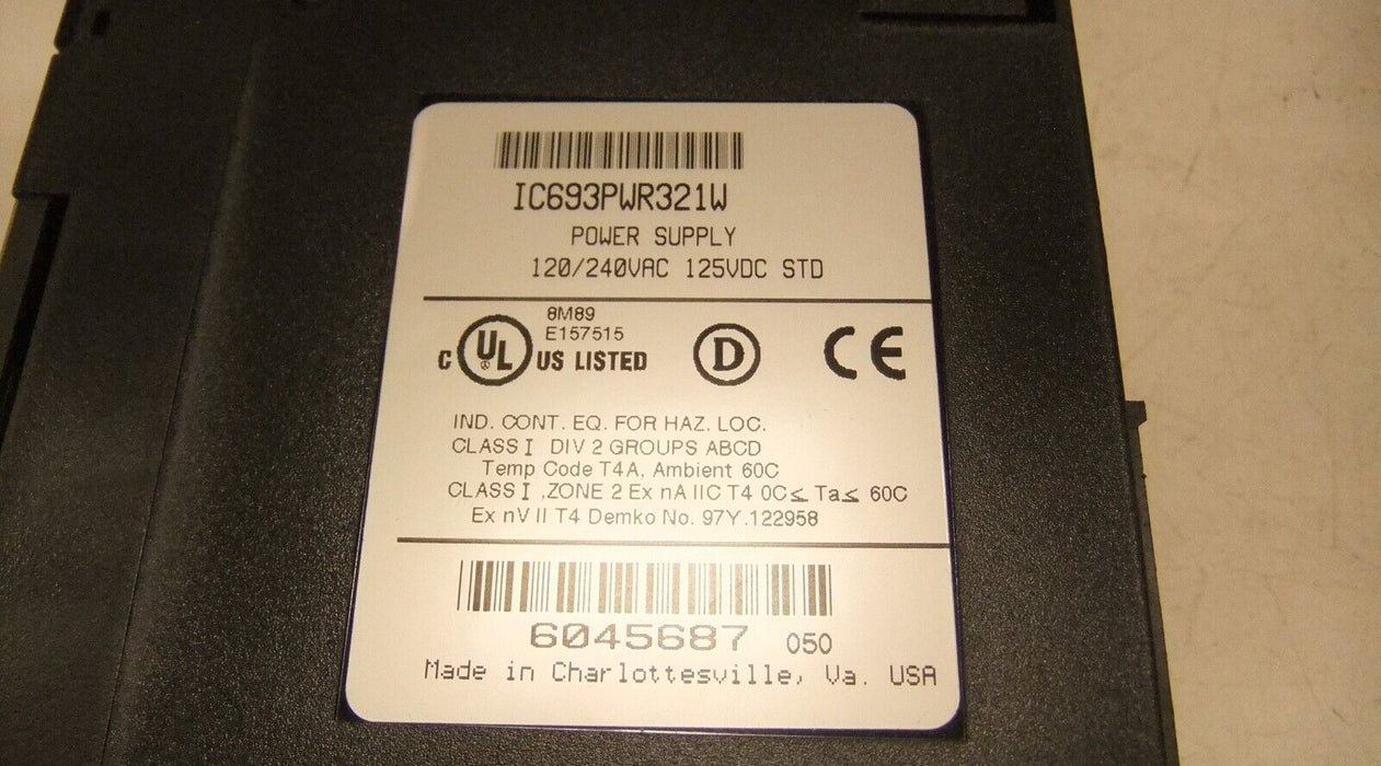 Fanuc Power Supply IC693PWR321W