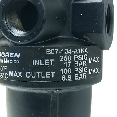 Norgren B07-134-A1KA 5-100 psi 5 Micron Compressed Air Filter/Regulator