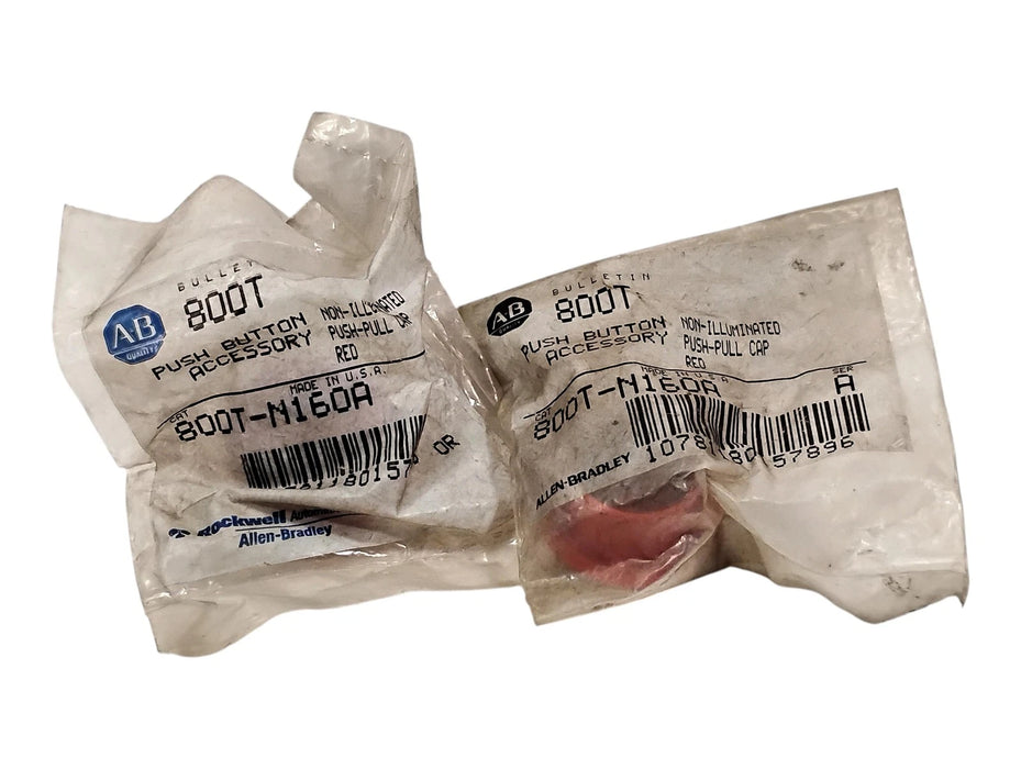 Allen-Bradley 800T-N160A Red Mushroom Push-Pull Cap