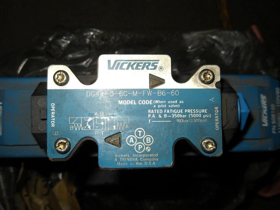 Vickers DG5S-8-2C-T-M-FW-B6-40 / DG4V-3-6C-M-FW-B6-60 Control Valve